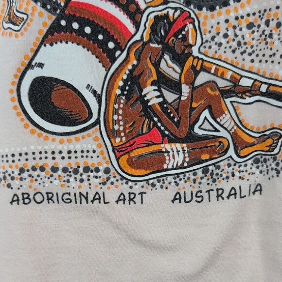 Gooses T-Shirts Australia Aboriginal Art  Graphic T-Shirt Size L Unisex - Picture 7 of 10